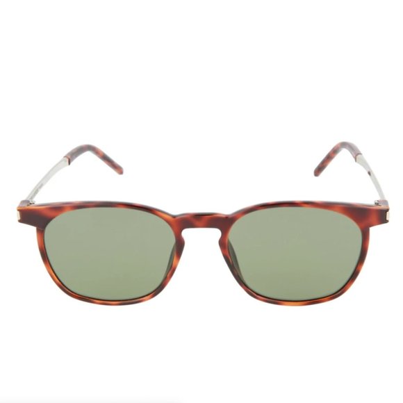 Saint Laurent Unisex Havana Square Sunglasses!